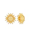 Capucine De Wulf Soleil Sun Statement Stud Earrings In 18k Gold Plated In Gold