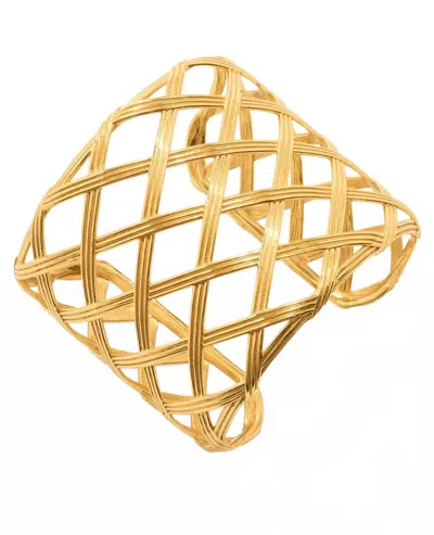 Capucine De Wulf Women's Monique Lattice Grande Cuff Bracelet In Gold