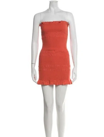 Pre-owned Capulet Linen Mini Dress In Orange