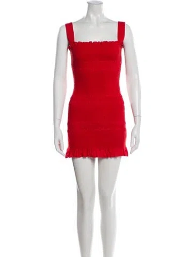 Pre-owned Capulet Linen Mini Dress In Red