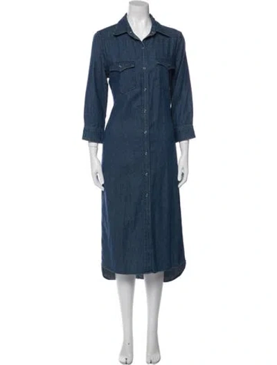 Pre-owned Capulet Long Dress In Blue