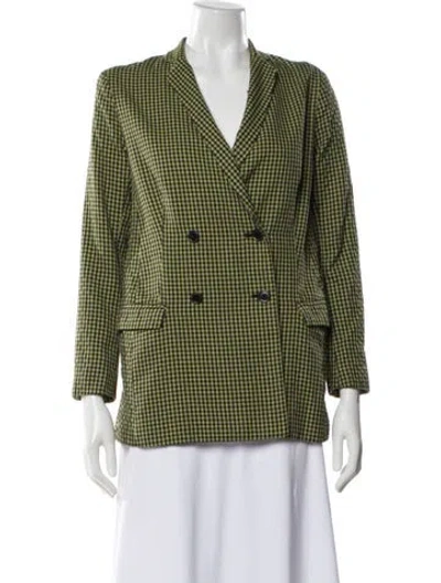 Pre-owned Capulet Plaid Print Blazer In Multi