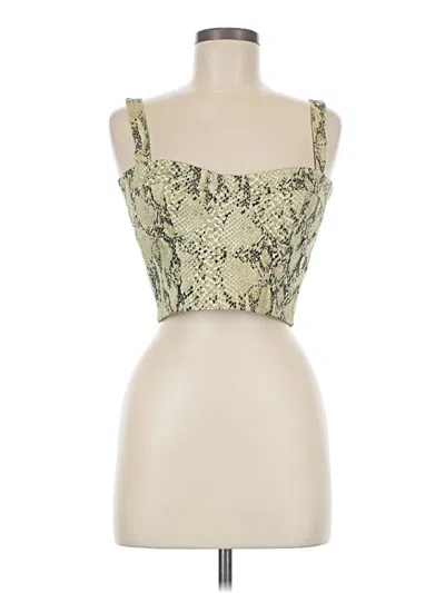 Pre-owned Capulet Sleeveless Top Green Sweetheart Neckline Tops