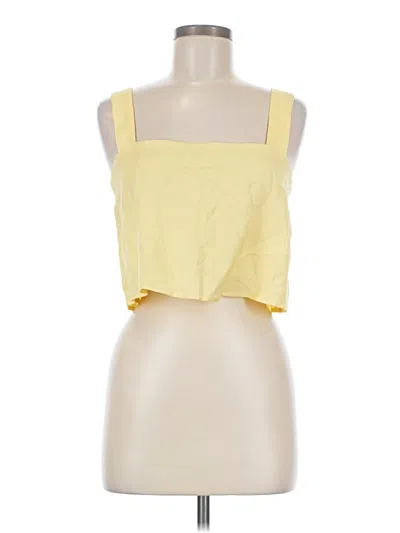 Pre-owned Capulet Sleeveless Top Yellow Square Neckline Tops