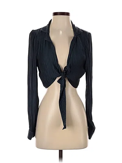 Pre-owned Capulet Tank Top Black Tie Neck Tops