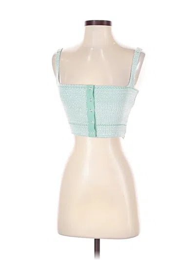 Pre-owned Capulet Tube Top Blue Strapless Neckline Tops