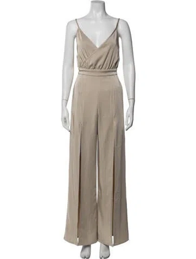 Pre-owned Capulet V-neck Jumpsuit W/ Tags In Grey