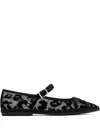 Capulette Bambinetta The Black Panther Ballet Flats In Black