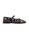 Capulette Floral-embroidered Ballerinas In Multi