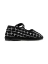 Capulette Sedeken Check Ballerinas In Black