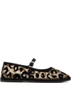 Capulette Serengeti Leopard-print Ballet Flats In Brown
