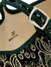 Capulette Velvet Ballet Flats In Green