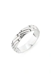 Caputo & Co Braid Motif Sterling Silver Ring In Sterling Silver