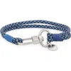 Caputo & Co Camo Paracord Bracelet In Blue