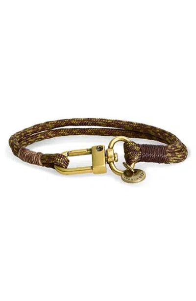 Caputo & Co . Camo Paracord Bracelet In Brown