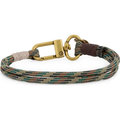 Caputo & Co Camo Paracord Bracelet In Green