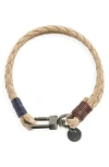 Caputo & Co Cord Craftman Bracelet In Sand
