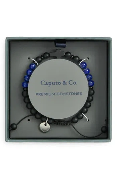 Caputo & Co . Cross Beaded Bracelet In Pink