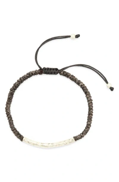 Caputo & Co . Hammered Tube Bracelet In Pattern