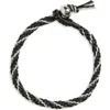 Caputo & Co Hand-knotted Stripe Macramé Bracelet In Multi