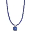 Caputo & Co Lapis Lazuli Pendant Necklace In Blue