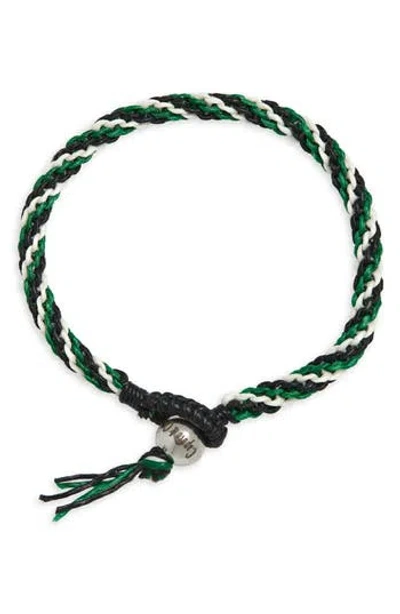 Caputo & Co Macramé Knotted Stripe Bracelet