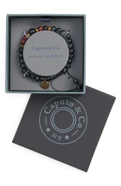 Caputo & Co Mantra Semiprecious Stone Bracelet In Multi