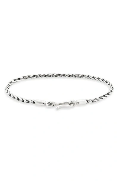 Caputo & Co Rope Chain Bracelet In Metallic