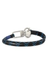 Caputo & Co Tracer Stripe Paracord Bracelet In Blue