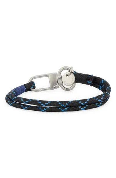 Caputo & Co Tracer Stripe Paracord Bracelet In Blue