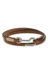 Caputo & Co Utility Hook Leather Bracelet