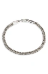 Caputo & Co Bali Twisted Rope Chain In Sterling Silver