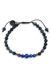 Caputo & Co . Semiprecious Stone Slider Bracelet In Lapis Lazuli