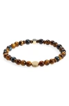 CAPUTO & CO EVIL EYE BEADED STRETCH BRACELET