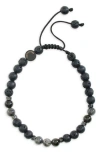 Caputo & Co Lava Stone Bracelet In Black