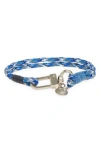 Caputo & Co Paracord Bracelet In Blue Camo