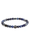 CAPUTO & CO SQUARE BEADED STRETCH BRACELET