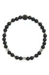 Caputo & Co Trinity Evil Eye Beaded Bracelet