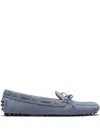 Car Shoe Blue Suede Loafer