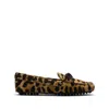 Car Shoe Brown  Black Loafers