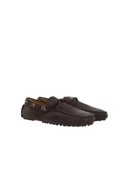 Car Shoe Flat Shoes In Brown