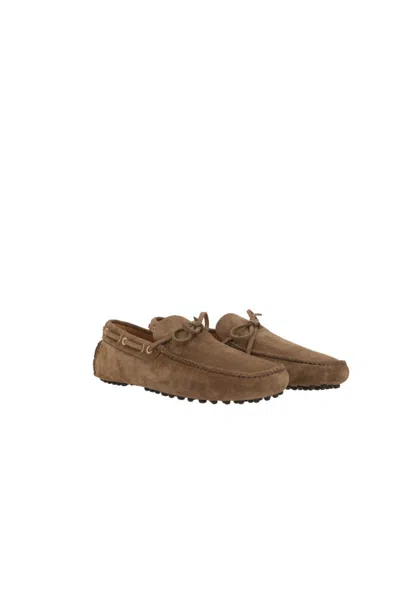 Car Shoe Flat Shoes In Brown