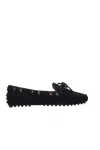 Car Shoe Suede Driving Loafers In Blue