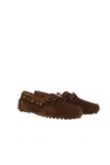 Car Shoe Brown Suede Loafer In Brown