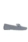Car Shoe Suede Driving Loafers In Periwinkle