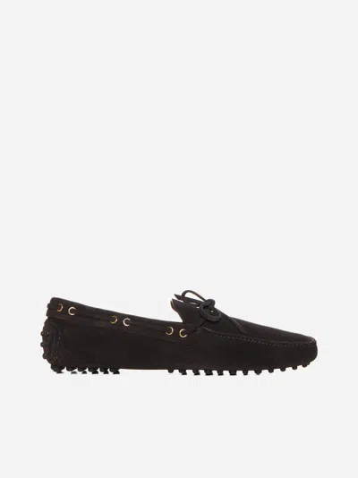 CAR SHOE SUEDE BOAT LOAFERS