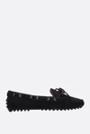 Car Shoe Suede Driving Loafers In Blue