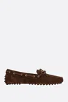 Car Shoe Brown Suede Loafer In Brown