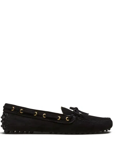 Car Shoe Suede Driving Shoes In Black