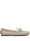 Car Shoe Suede Driving Shoes In Nude